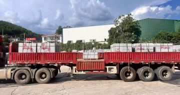 那曲 芝麻灰花岗岩地铺石出货日常