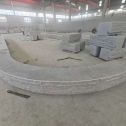 那曲 芝麻白异形坐凳，自然面光面弧形加工