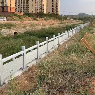 那曲 白麻河道栏杆效果展示图