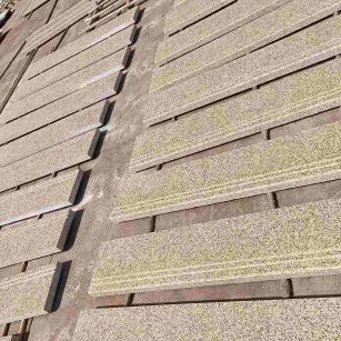 那曲 黄金麻花岗岩光面楼梯踏步