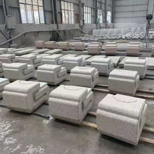 那曲 白麻花岗岩异形加工-石凳，坐凳