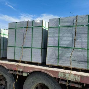 那曲 芝麻白花岗岩地铺石装车日常