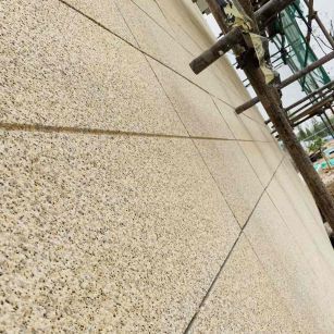 那曲 黄金麻花岗岩荔枝面外墙干挂石材效果示例