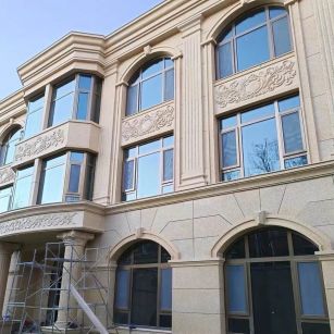 那曲 黄金麻花岗岩别墅外墙干挂