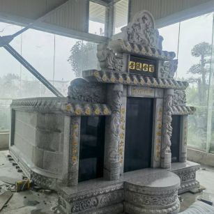 那曲 芝麻白墓碑效果展示图