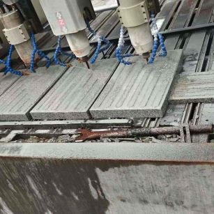 那曲 芝麻白花岗岩荔枝面盲道雕刻