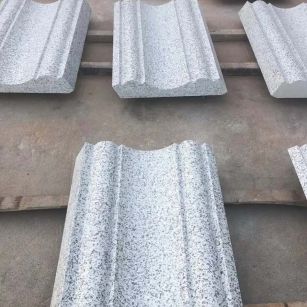 那曲 白麻花岗岩光面别墅线条