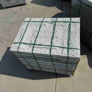 那曲 白麻花岗岩石材自然面蘑菇石成品