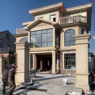 那曲 黄金麻花岗岩荔枝面别墅外墙干挂私家专属