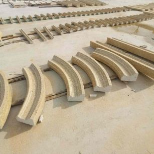 那曲 黄金麻花岗岩别墅线条