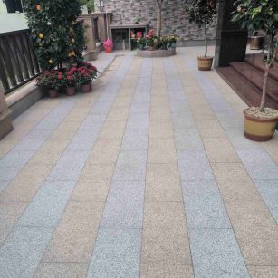 那曲 黄金麻白麻荔枝面庭院铺装展示