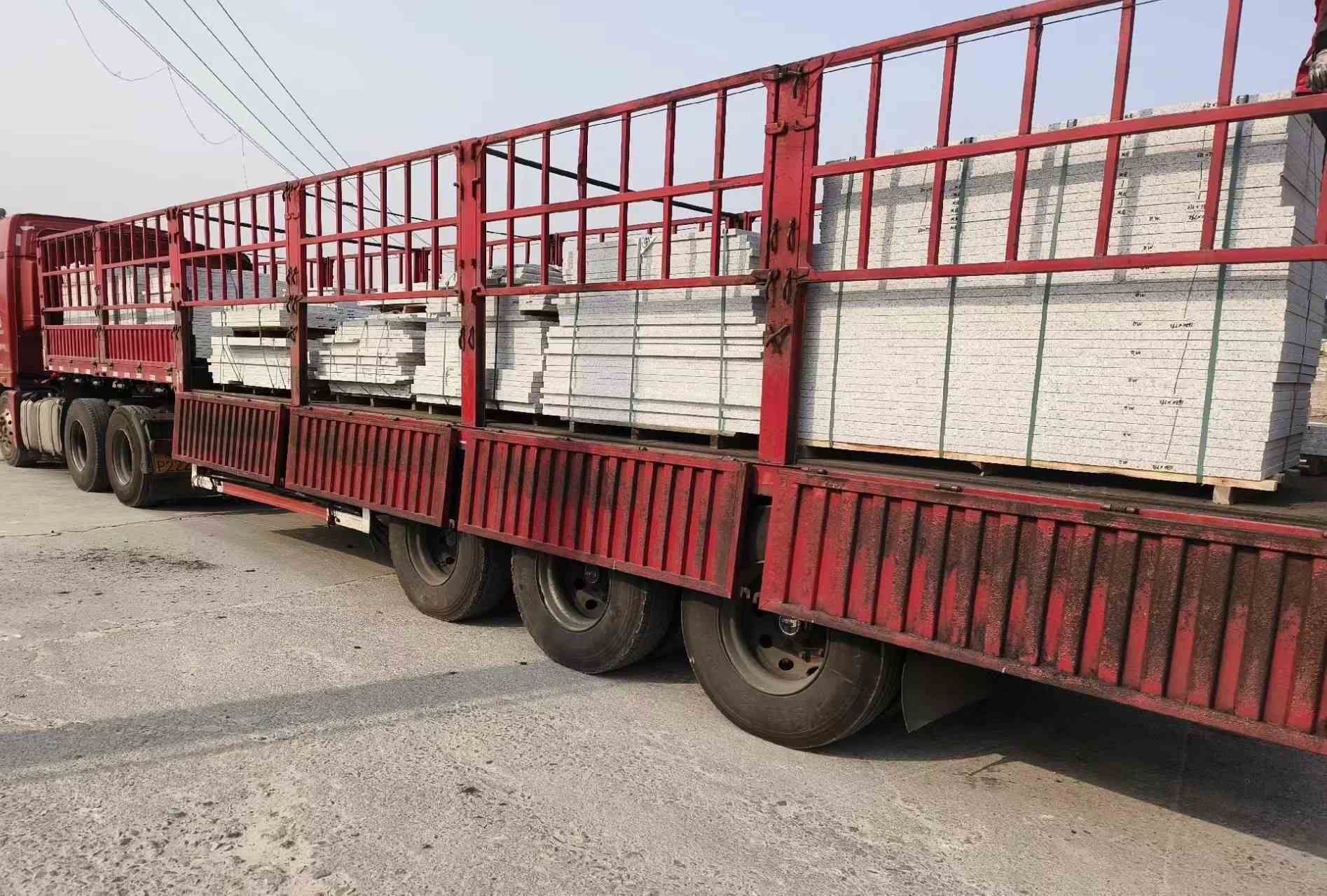 那曲 白麻荔枝面外墙干挂，工厂装车日常