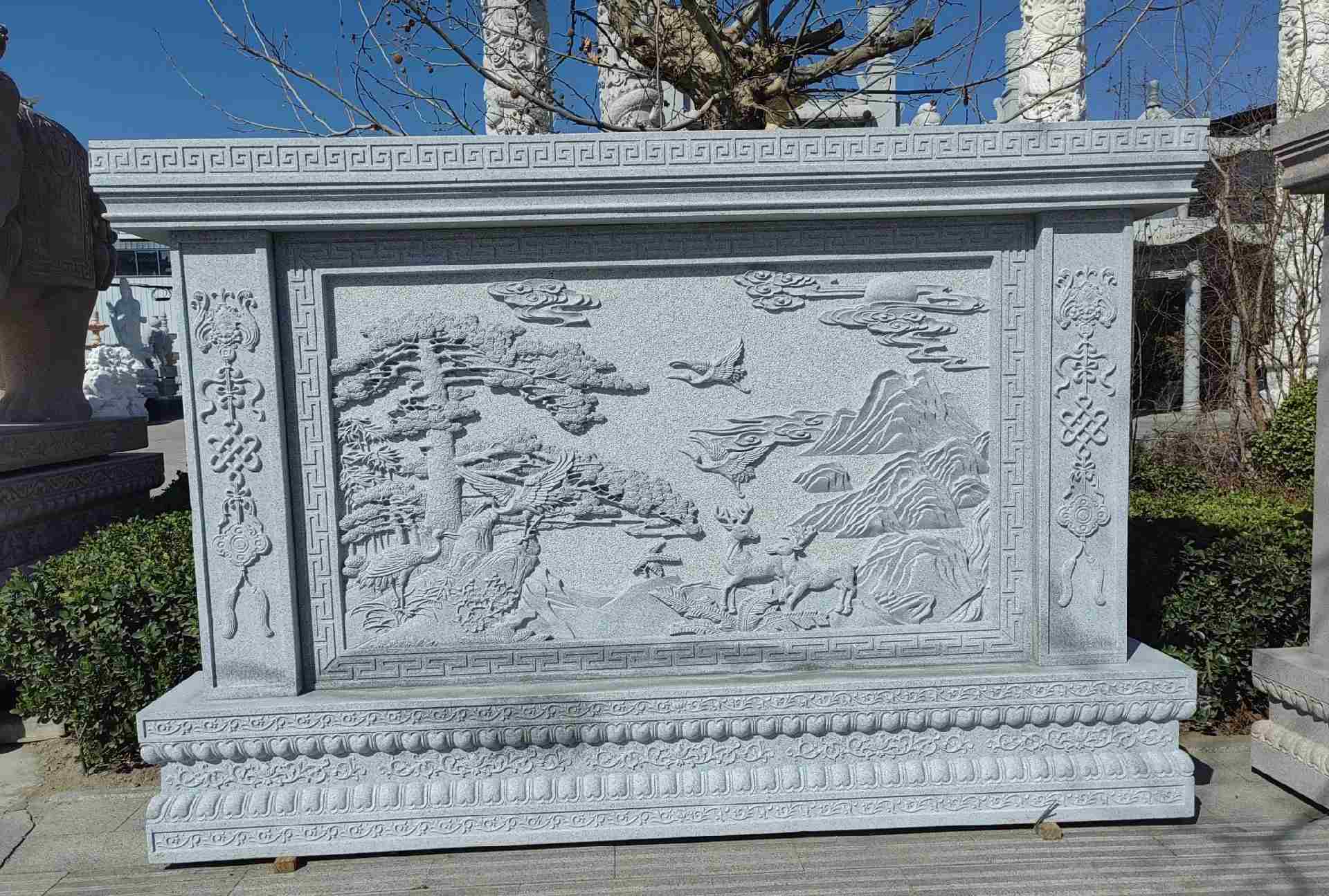 那曲 芝麻白大型照壁，屏风，影壁