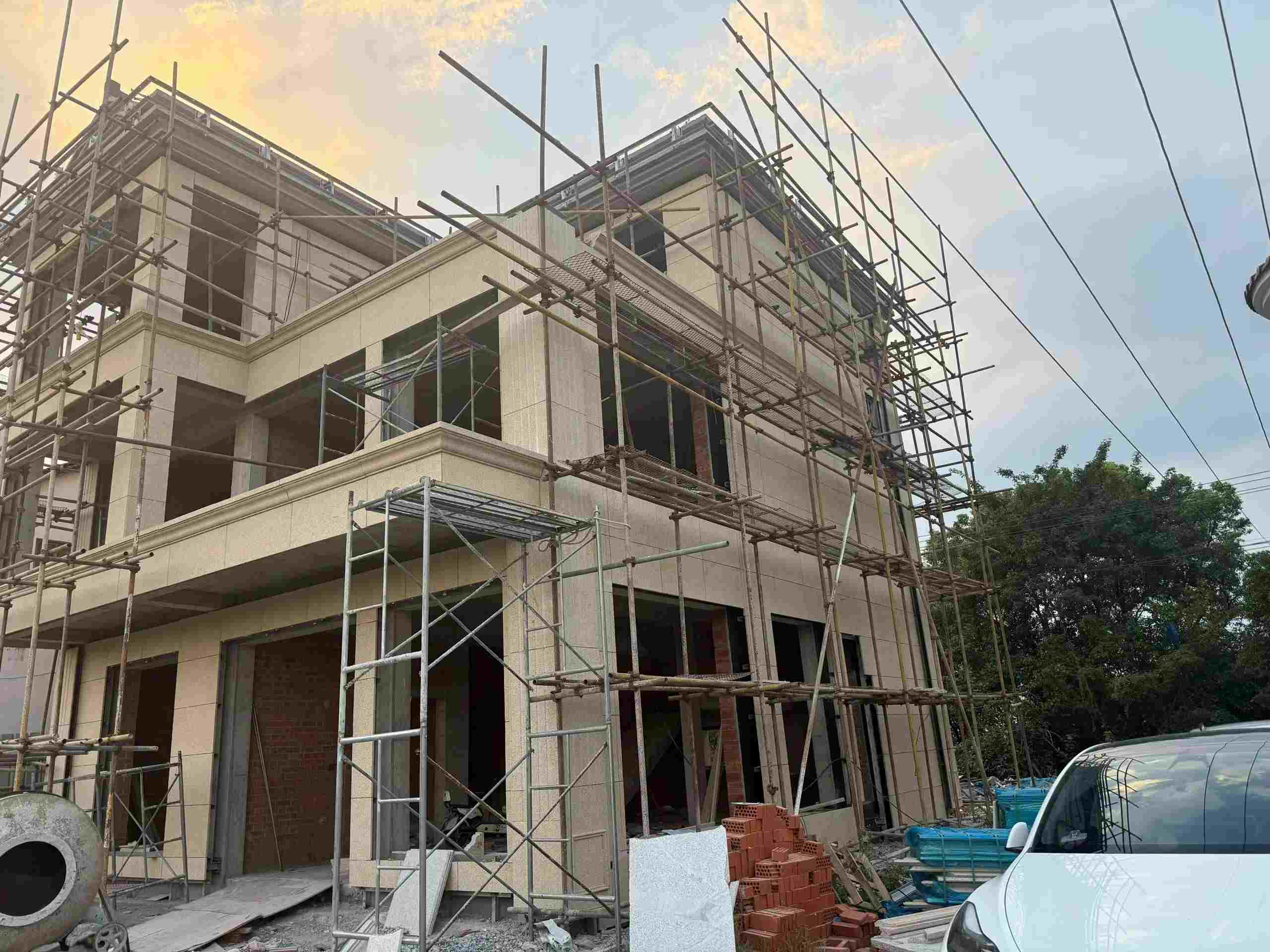 那曲 黄金麻荔枝面花岗岩外墙干挂