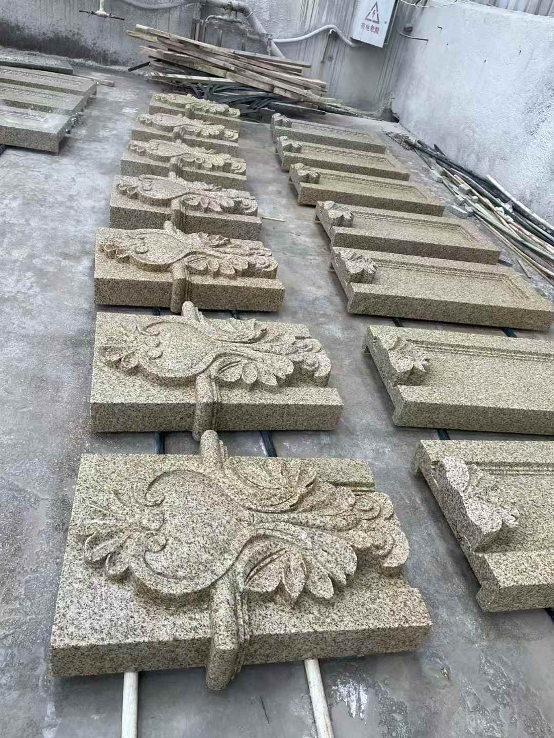 那曲 黄金麻花岗岩别墅外墙雕刻板