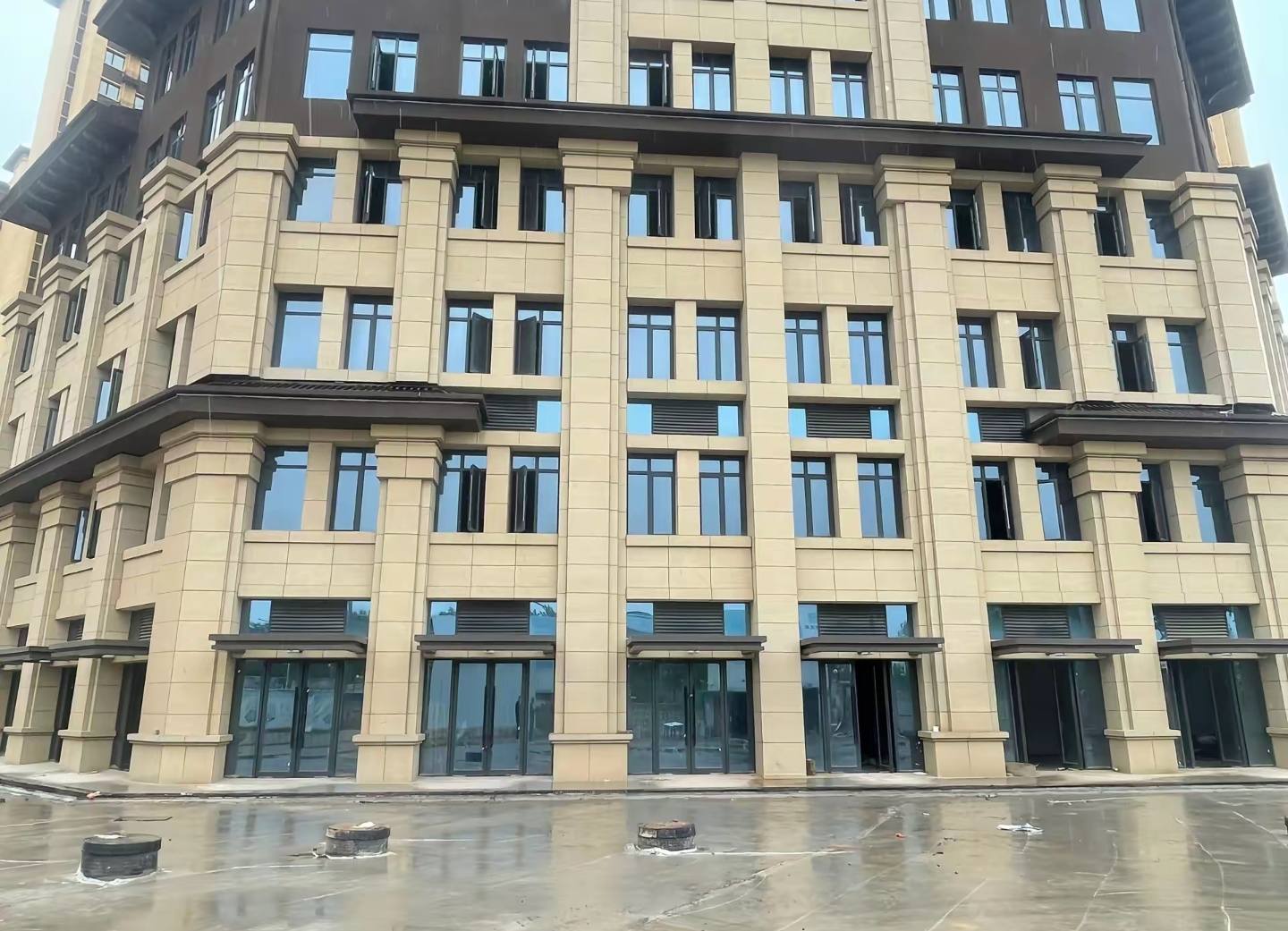 那曲 黄金麻花岗岩荔枝面小区外墙干挂