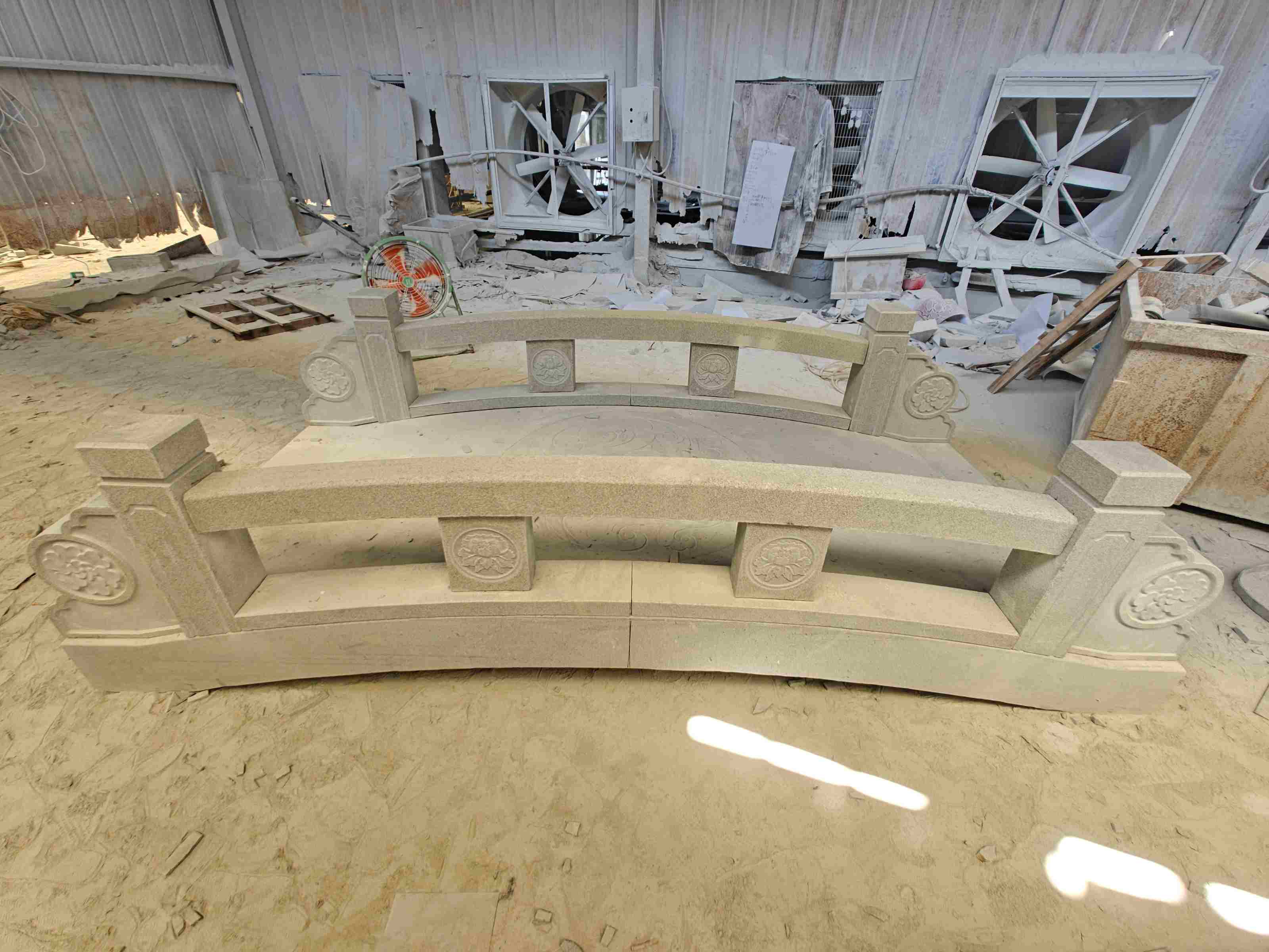 那曲 芝麻灰花岗岩异形加工-拱桥，石桥