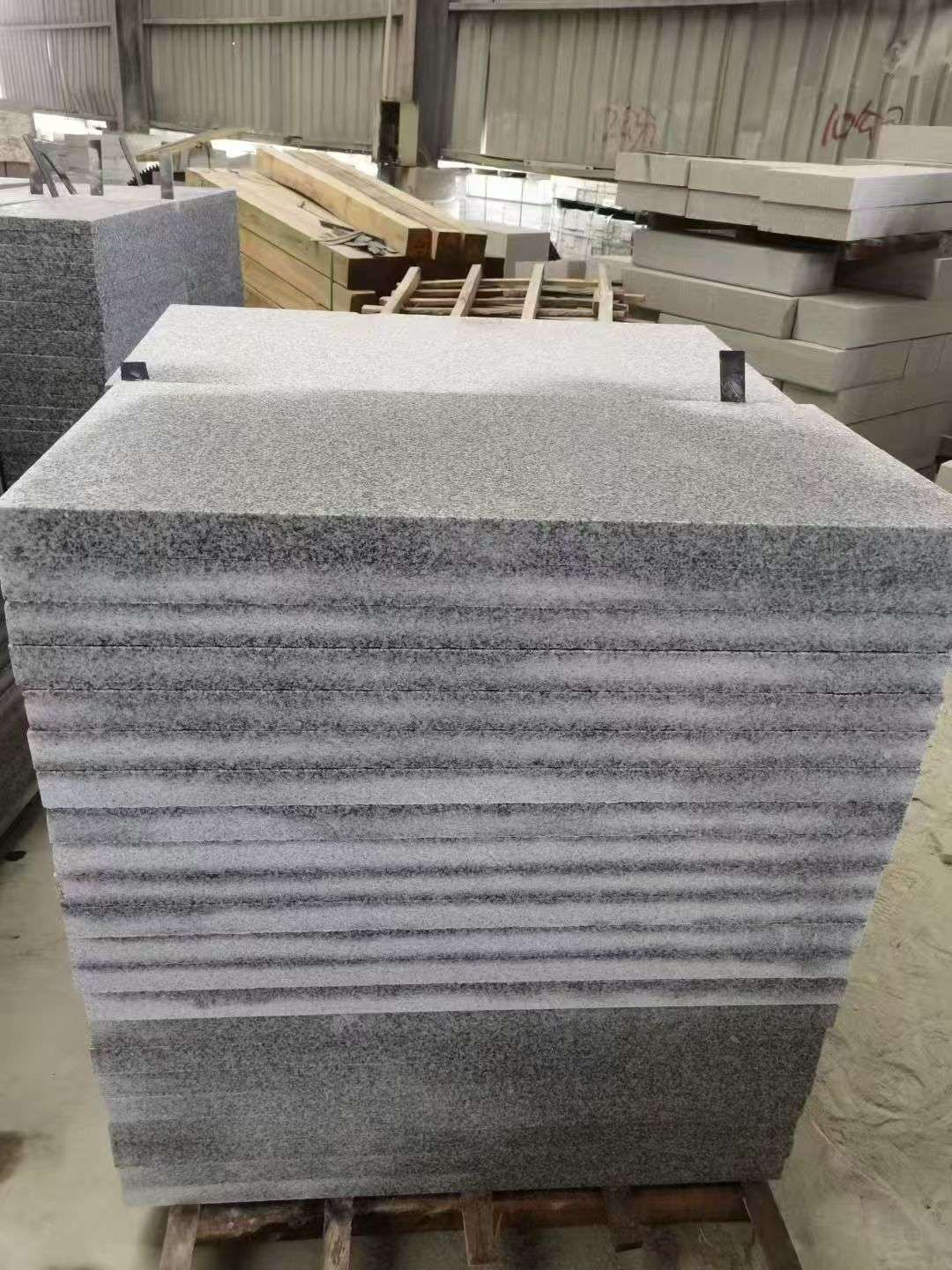 那曲 芝麻白5公分火烧地铺成品，900*400，规格可定制