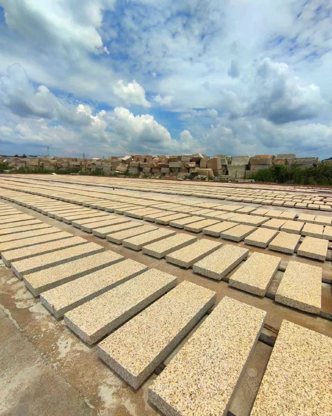 那曲 黄金麻花岗岩荔枝面地铺石防护中